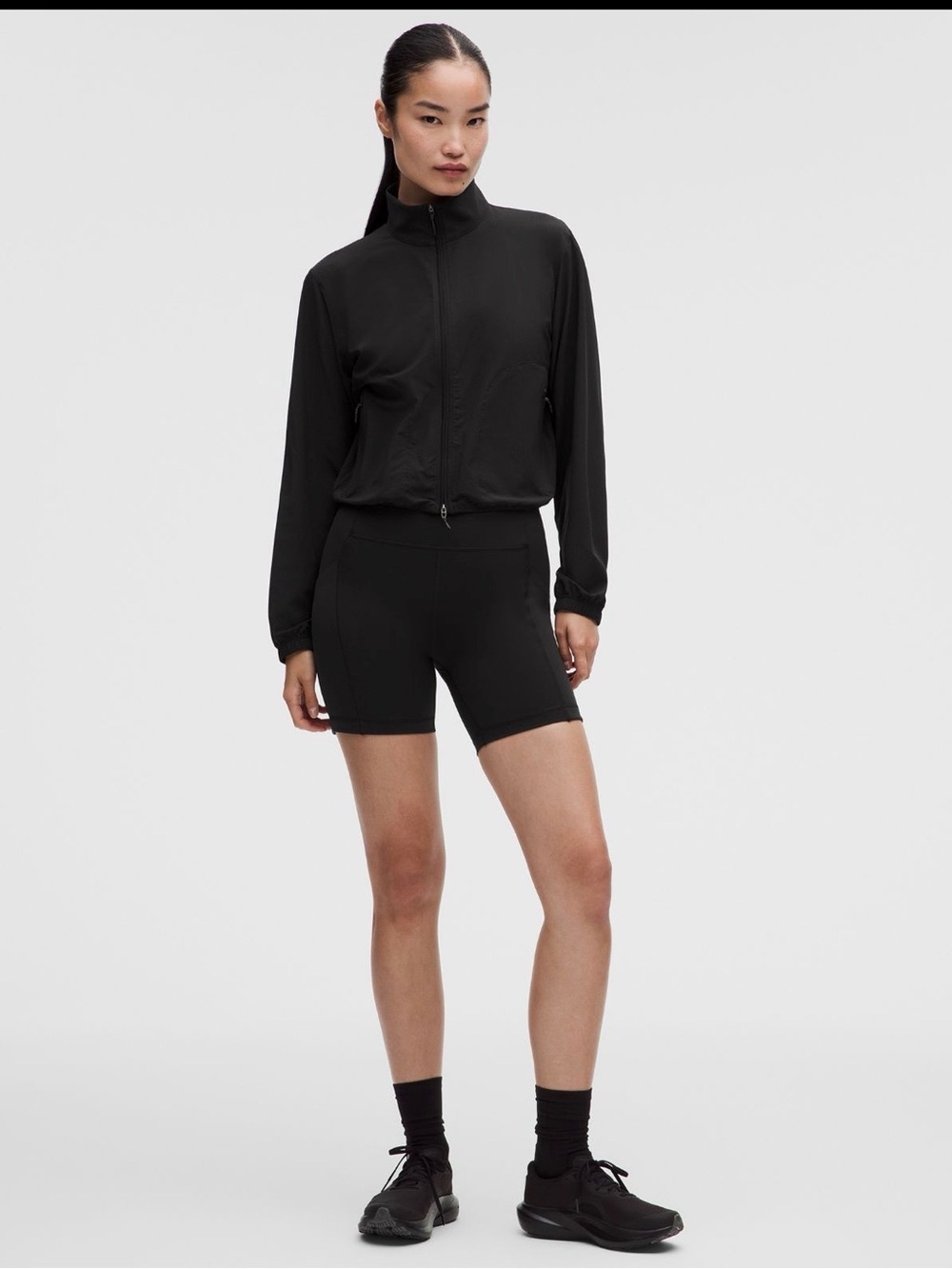 lululemon athletica Women's Black Pace High-Rise Bike Shorts, Size 8